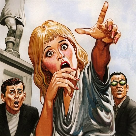 At about noon, people in the great square of Trigan City saw . . . IT !